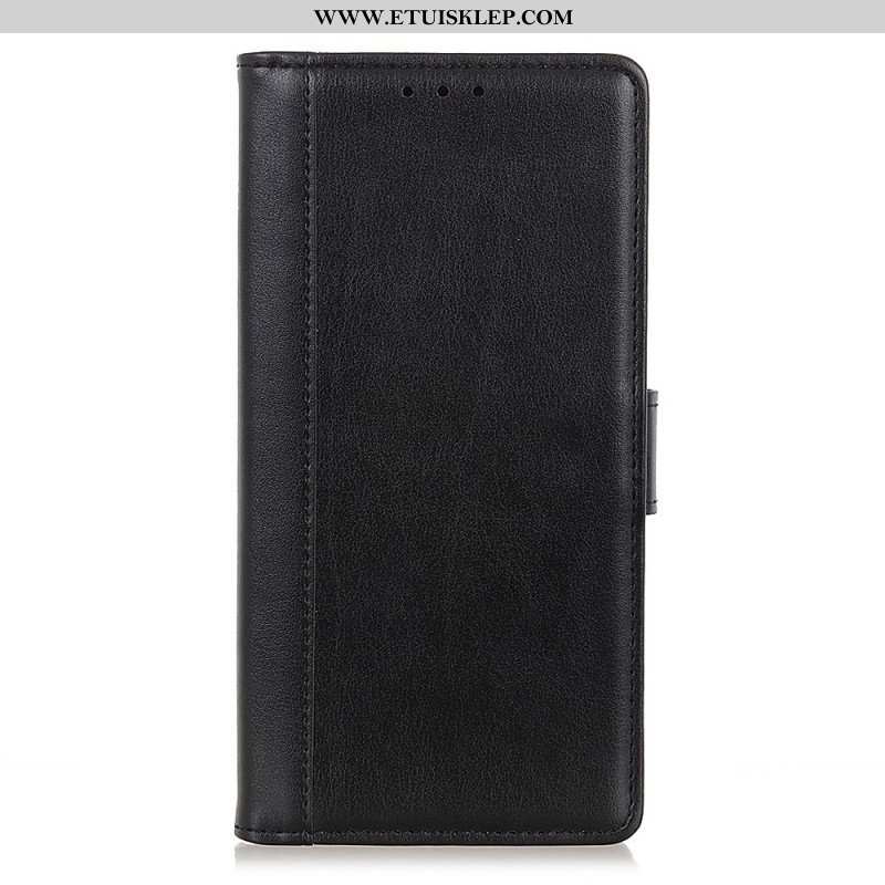 Etui Folio do Oppo Find X5 Lite Kolorowa Wersja Skóry Dwoinowej